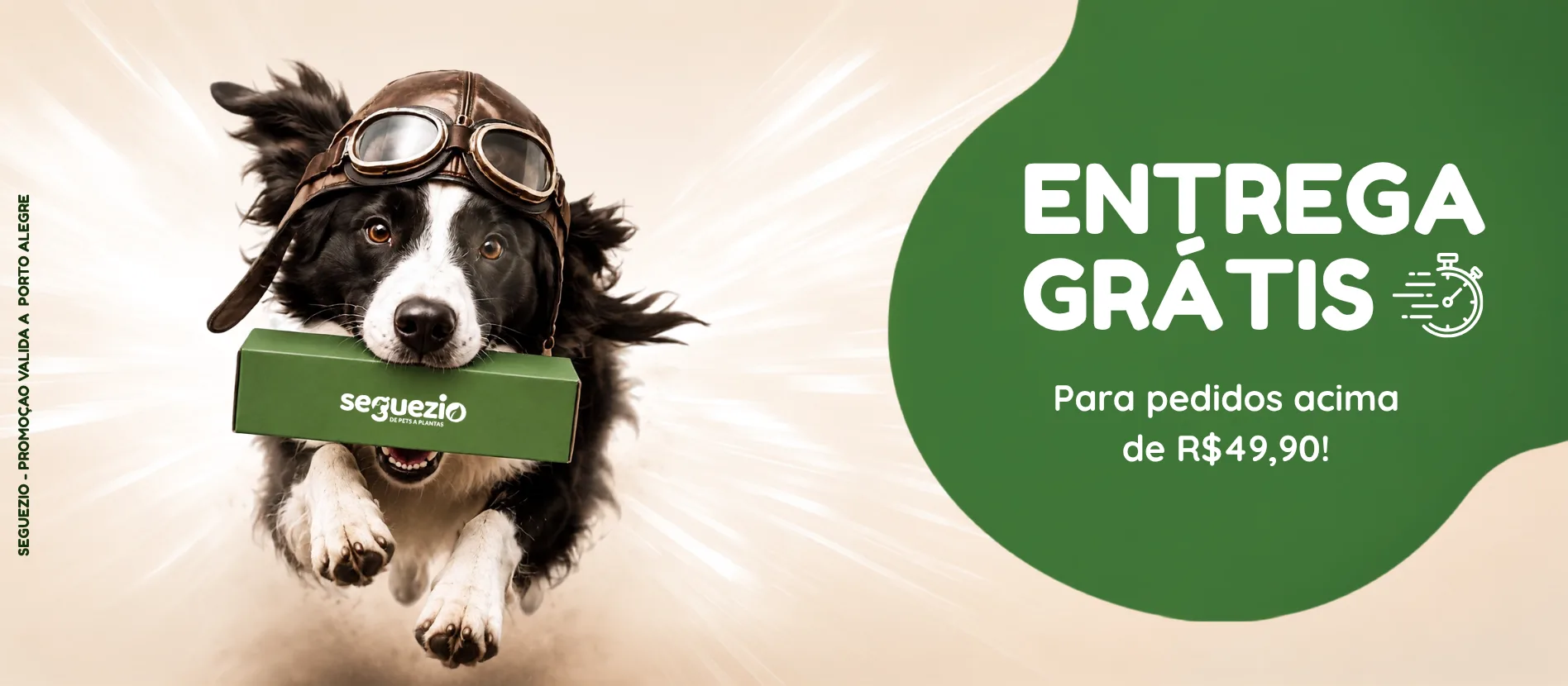 Entrega grátis para pedidos a partir de R$ 49,90 em Porto Alegre.